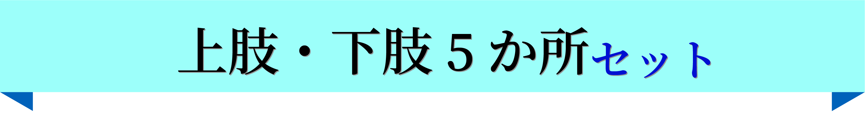 上肢・下肢5か所セット